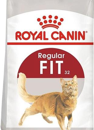 Royal canin fit 32 (роял канин) сухой корм для активных кошек - 10 кг