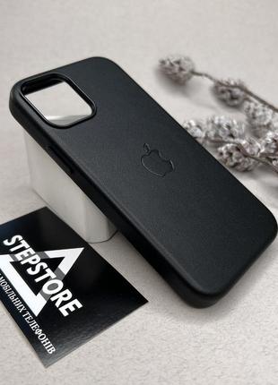 Чехол leather case для iphone 12 mini с magsafe кожаный с анимацией 5