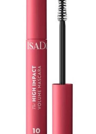 Тушь для ресниц isadora 10 sec high impact volume 01 black, 9 мл