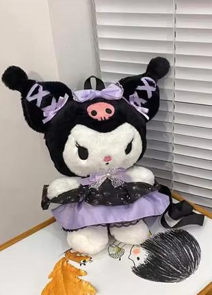 Мягкая плюшевая игрушка рюкзак sanrio kuromi (midnight)