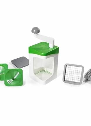 Овощерезка ручная nicer dicer 7в1 измельчитель для нарезки овощей и фруктов с...