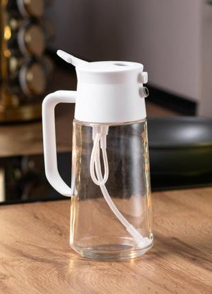 Пляшка з розпилювачем для олії, виготовлена з міцного скла об'ємом ємності
0.5 л