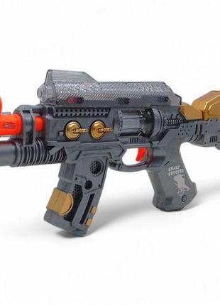 Автомат музыкальный "sharp shooter", звук, свет (бронзовый)
