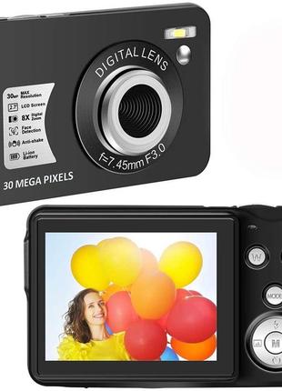 Cedita w1 2,7 дюйма 48-мп міні цифрова камера, 8х цифровий фотоапарат