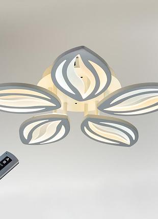 Стельова led люстра, світлодіодний світильник sunlight білий y1098/5