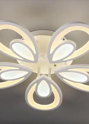 Стельова led люстра, світлодіодний світильник sunlight білий y1132/5