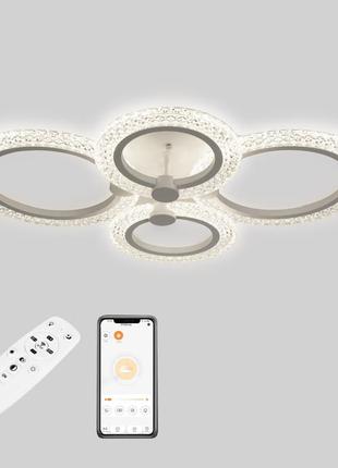 Стельова led люстра, світлодіодний світильник sunlight 5805/2+2