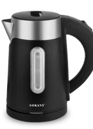 Електрочайник на 1 л з автоматичним відключенням 1200 вт sokany