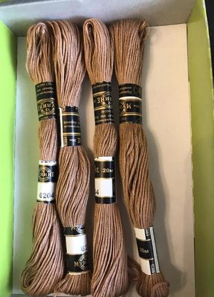 Мулине ''пнк им кирова'' 20 метров. 6204 бежевый цвет