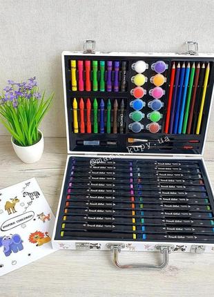 Набор для творчества c 64649  58 елементів, у валізі фломастери олівці