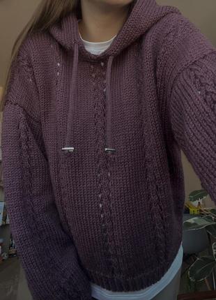 Handmade вязаное худи