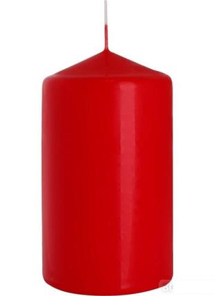 Свеча столовая цилиндр bispol sw70/120-030 красный pro_150