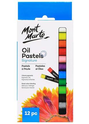Пастель масляная mont marte, signature упаковка 12шт
