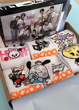 Бокс "stray kids " шоппер+носки+стикеры+фото