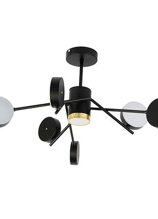 Люстра стельова, світильник стельовий чорна sunlight n4182/6