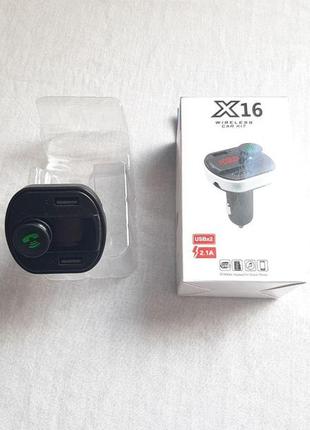 Автомобильный fm-трансмиттер x16 ,модулятор 2usb