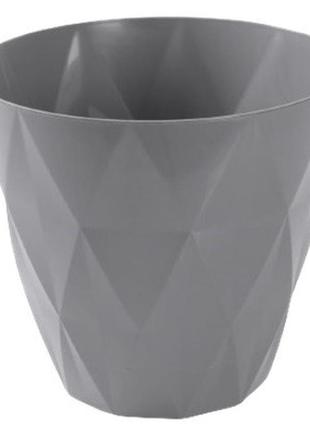 Горшок для цветов violet house 0199 prizma grey 3 л.