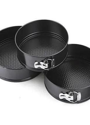 Форми для випікання з антипригарним покриттям 3 шт. набір круглих форм для випікання