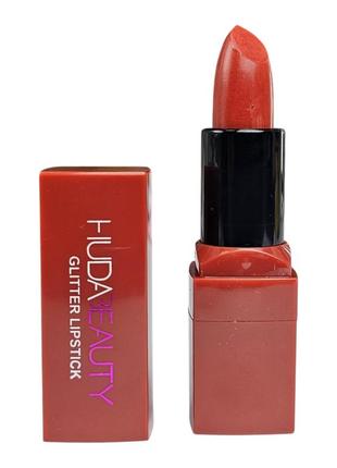 Матова губна помада huda beauty glitter lipstick №38 9370
