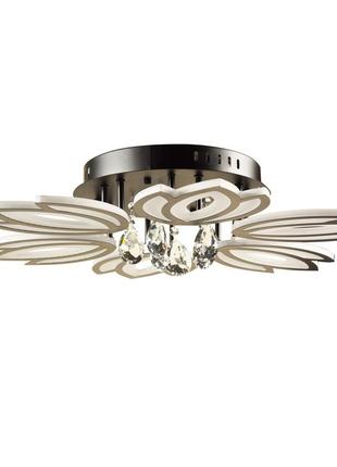 Стельова led люстра, світлодіодний світильник sunlight чорний y1129/62 фото