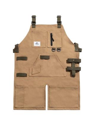 Фартух захисний мультифункціональний naturehike nh20pj127, коричневий