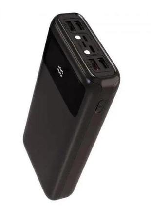 Повербанк зі швидкою зарядкою 22,5 вт 30000mah + ліхтар, lenyes px396d pd+qc3.0