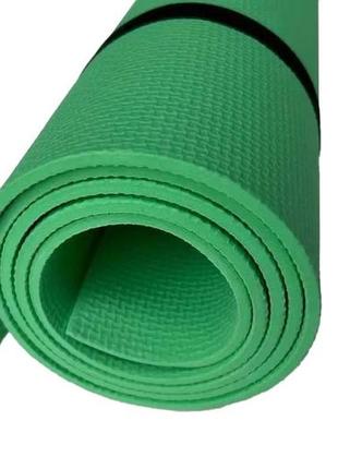 Килимок спортивний eva yoga 1450х500х5 мм зелений м&m артикул 213747