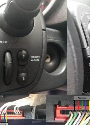 Адаптер підрульового джойстика, кнопок керма управління магнітолою 2din android автомобілей renault (рено)6 фото