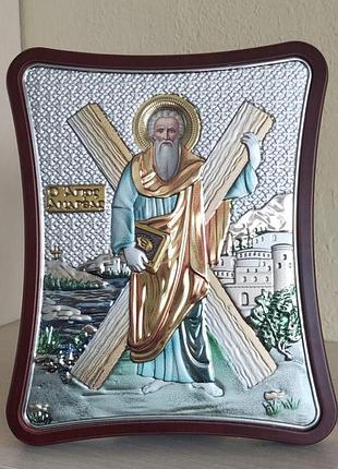 Грецька ікона prince silvero андрій первозванний ma/e1431/2xc 15x12,5 см