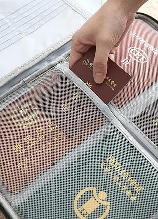 Органайзер папка для документів із кодовим замком на 2 відділення чорний5 фото