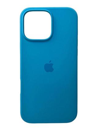 Чохол для смартфона silicone full case aa open cam for apple iphone 16 pro max 38,surf blue