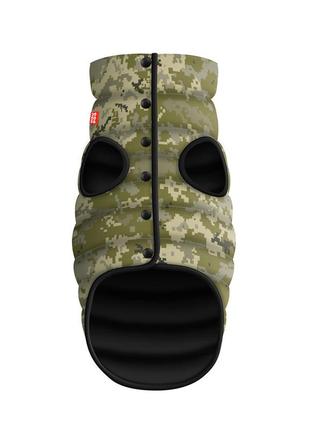 Курточка для собак waudog clothes, малюнок "мілітарі", m47, в 69-73 см, с 41-45 см