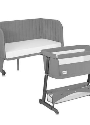 Кроватка детская  5в1 lionelo thomi plus grey concrete