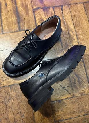 Дербі туфлі з екошкіри