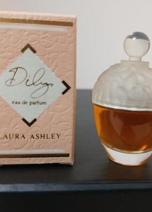 Dilys laura ashley парфумована вода 5 мл вінтажна мініатюра