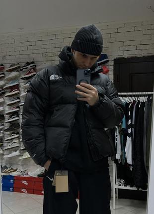 Мужской черный пуховик TEEN Tiger-print bomber jacket Black 700