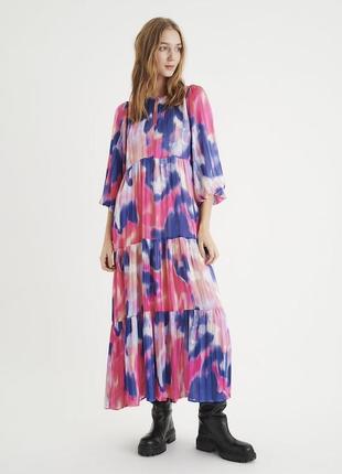 Шифоновое платье миди