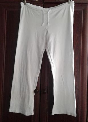 Білі бавовняні штани, штани biaggini батал