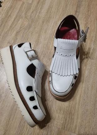Туфли лоферы сандалии из натуральной кожи grenson ethel 36 размер