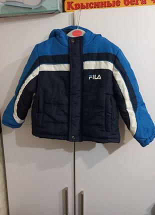 Детская куртка fila thelkow с капюшоном