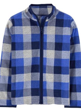 Oshkosh флисовая кофта поддева слип реглан толстовка флиска blue
