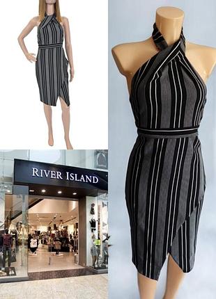 Гарне стильне плаття в смужку river island етикетка