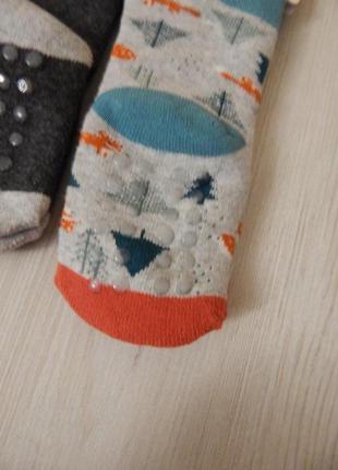 Набор 2шт новогодние махровые носки для малышей lupilu