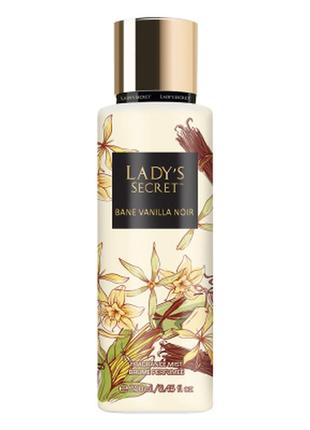 Женский парфюмированный спрей - мист для тела lady's secret bane vanilla noir 250 мл турция  livesta