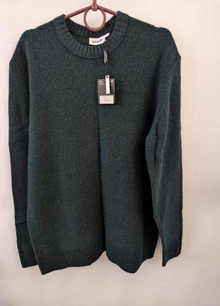 Мужской вязаный свитер weekday h&m,светер,шерстяной,теплый,джемпер,пуловер,светер,кардиган,кофта