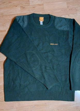 Шерстянной свитер queshua geologic р xl-xxl