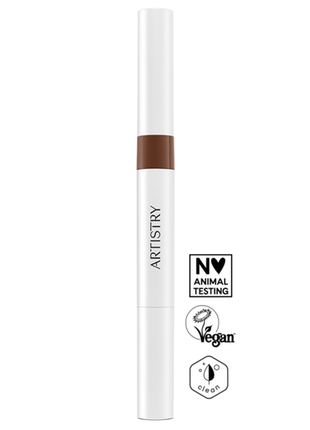 Artistry™ go vibrant™ водостойкий карандаш-гель для бровей 2-в-1 (dark brown)
