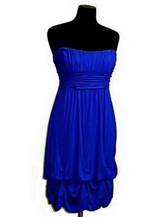 Платье платье синяя яркая р 38