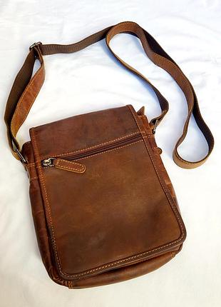 Сумка шкіряна чоловіча вінтажна