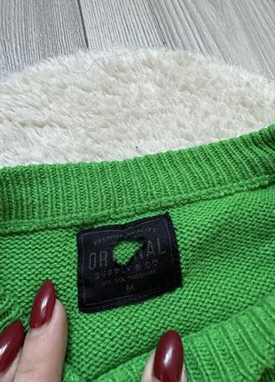 Свитер новогодний елка вязаная кофта